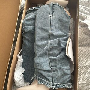 Steven madden denim cowgirl boot